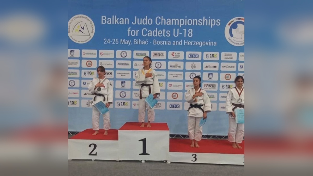 Düzceli Ayşenaz Tosun, Balkan Judo Şampiyonası'nda gümüş madalya kazandı