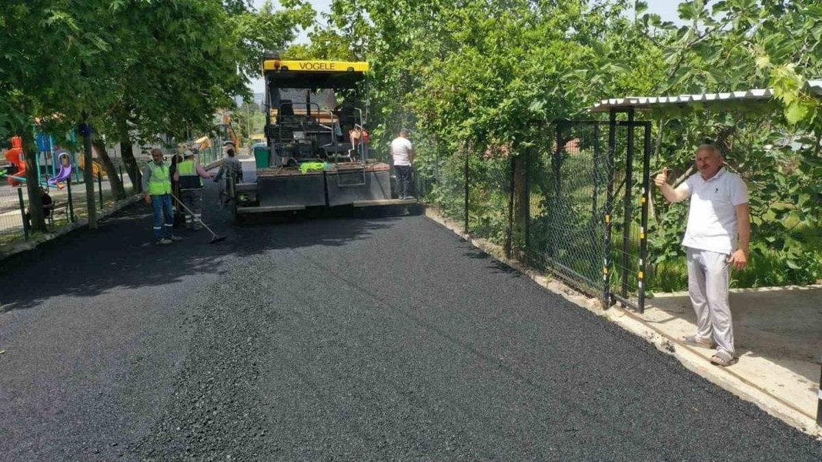 Başiskele Serdar Mahallesi'nde bin ton asfalt çalışması tamamlandı