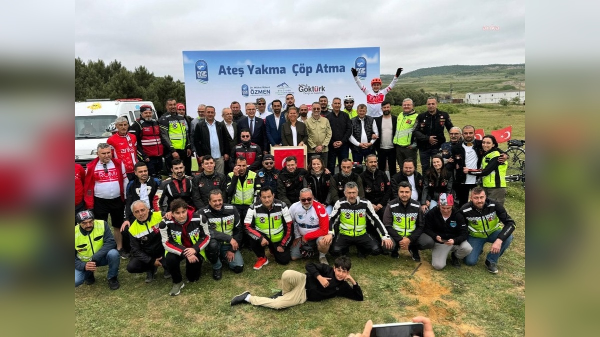 Eyüpsultan'da çevre bilinci etkinliği: Bisiklet ve motosiklet konvoyu düzenlendi