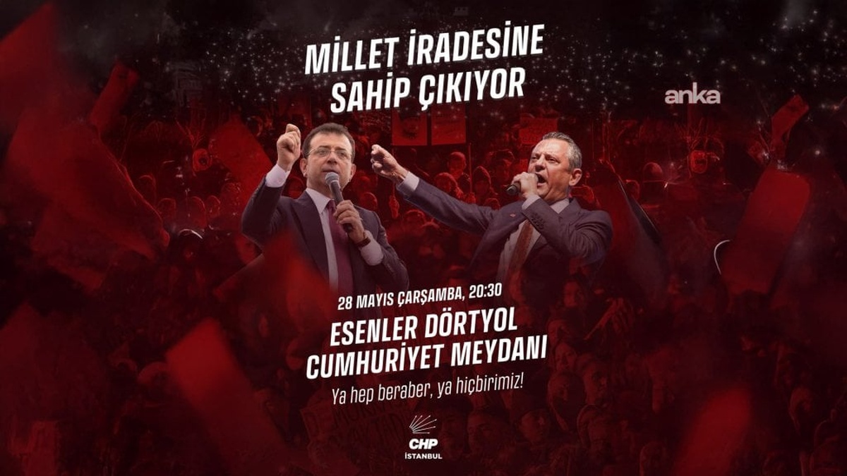 CHP'nin 'Millet İradesine Sahip Çıkıyor' mitinglerinin yedincisi Esenler'de