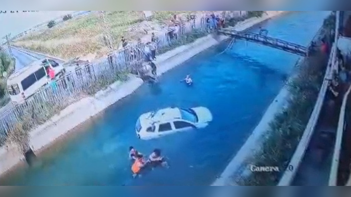 Adana'da sulama kanalına düşen cipteki iki kişi kurtarıldı
