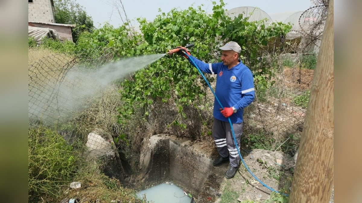 Adana Büyükşehir Belediyesi'nden haşereyle mücadeleye 7/24 mesai