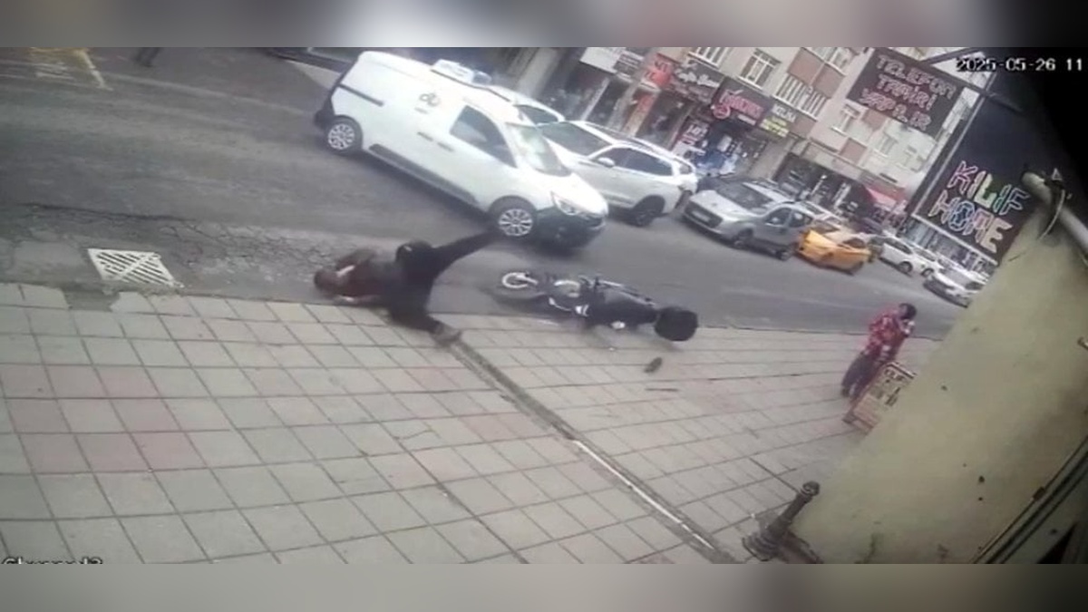 Çorlu'da trafik kazası: Motosiklet sürücüsü yaralandı