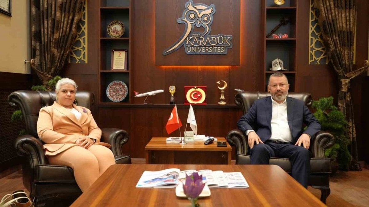 Karabük Ticaret İl Müdürü Aydın, KBÜ Rektörü Kırışık'ı ziyaret etti