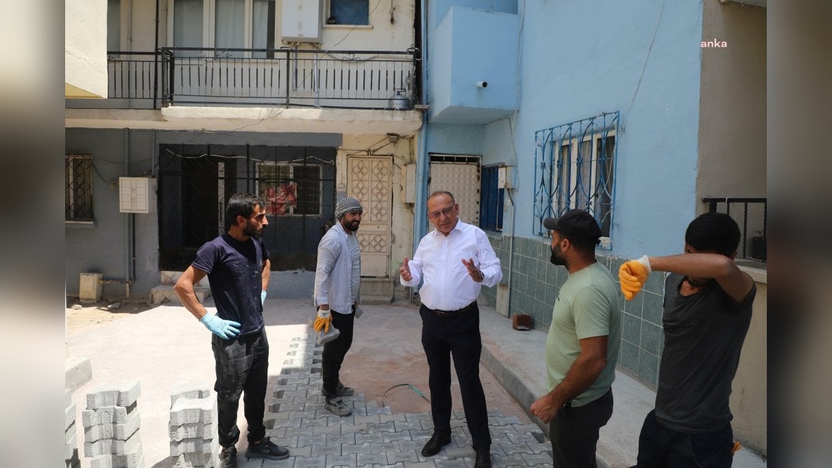 Turgutlu Belediye Başkanı Akın, yol çalışmalarını inceledi