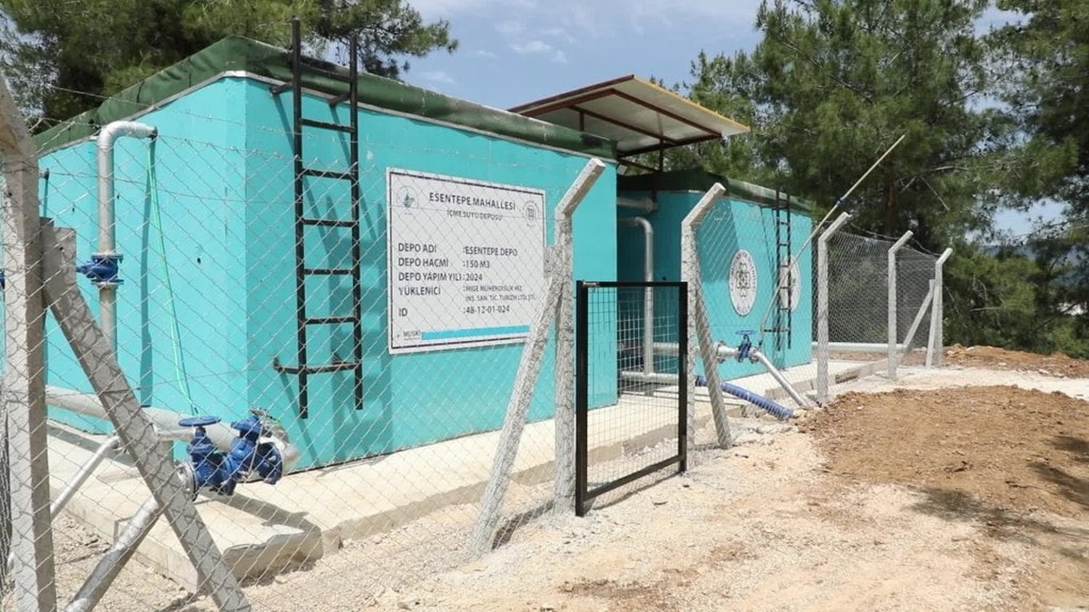 Ula’ya 450 metreküp kapasiteli yeni içme suyu depoları