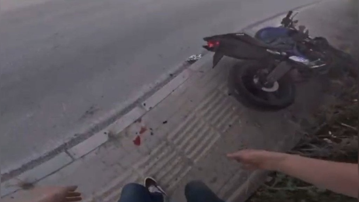 Bursa'da drift atan motosikletli yaralandı