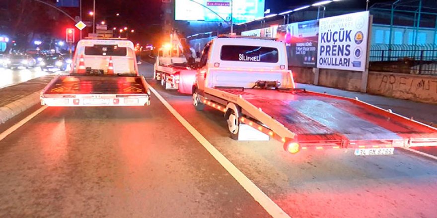 Şehitler için çekicilerle konvoy yaptılar