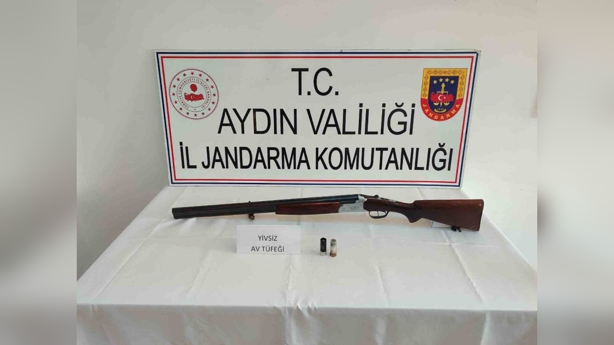 Aydın Karpuzlu'da ruhsatsız av tüfeği ele geçirildi