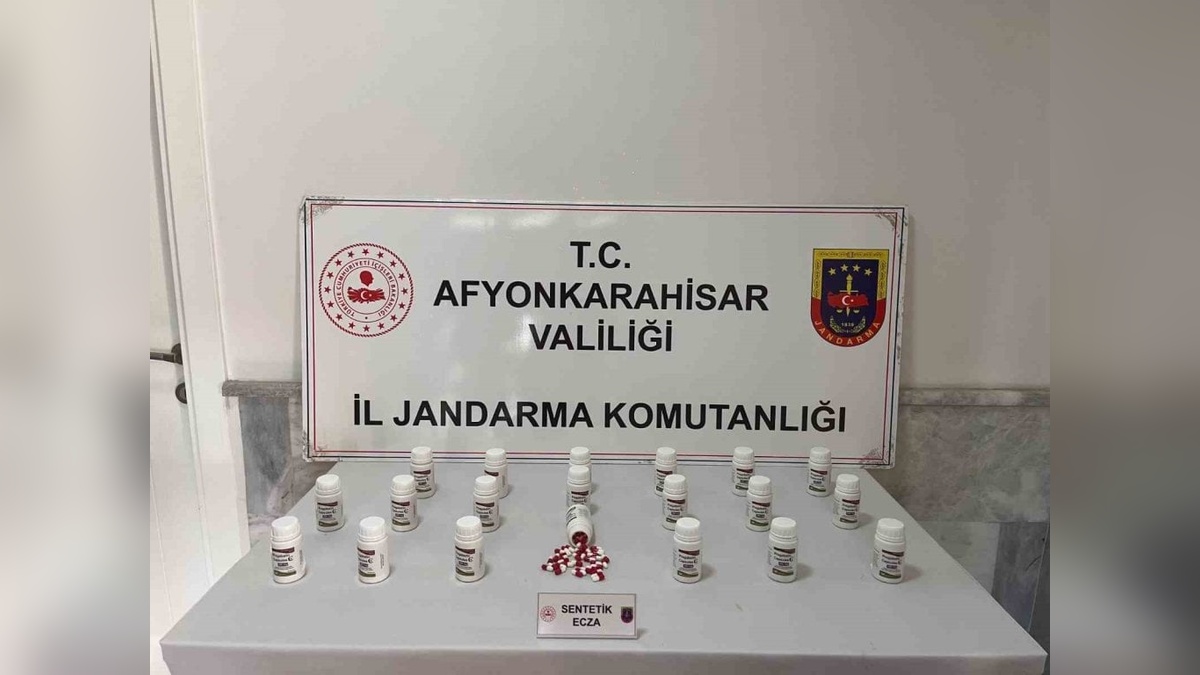 Afyonkarahisar'da bin 200 uyuşturucu hap ele geçirildi
