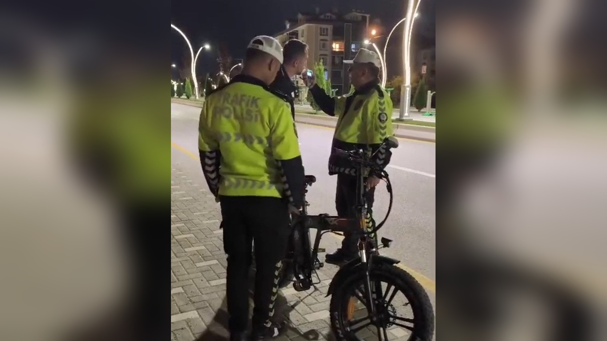 Bolu'da alkollü elektrikli bisiklet sürücüsüne 18 bin 677 lira ceza kesildi