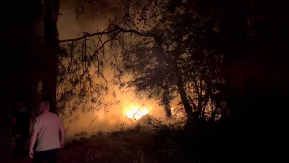 Manavgat'ta ısınmak için yakılan ateş orman yangınına neden oldu