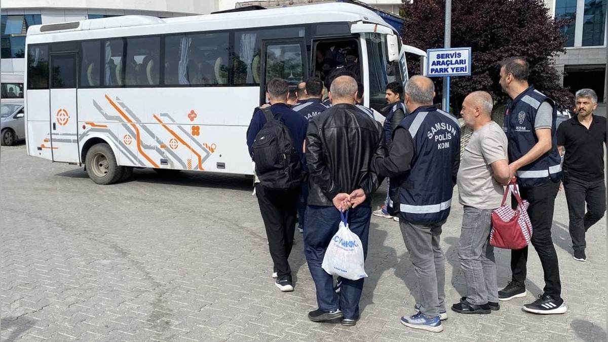 Samsun merkezli FETÖ operasyonunda 14 şüpheli adliyeye sevk edildi