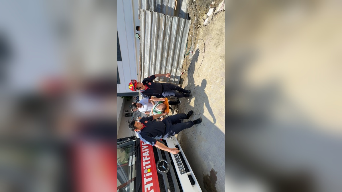 Avcılar'da işçi 2 kat yüksekten düştü