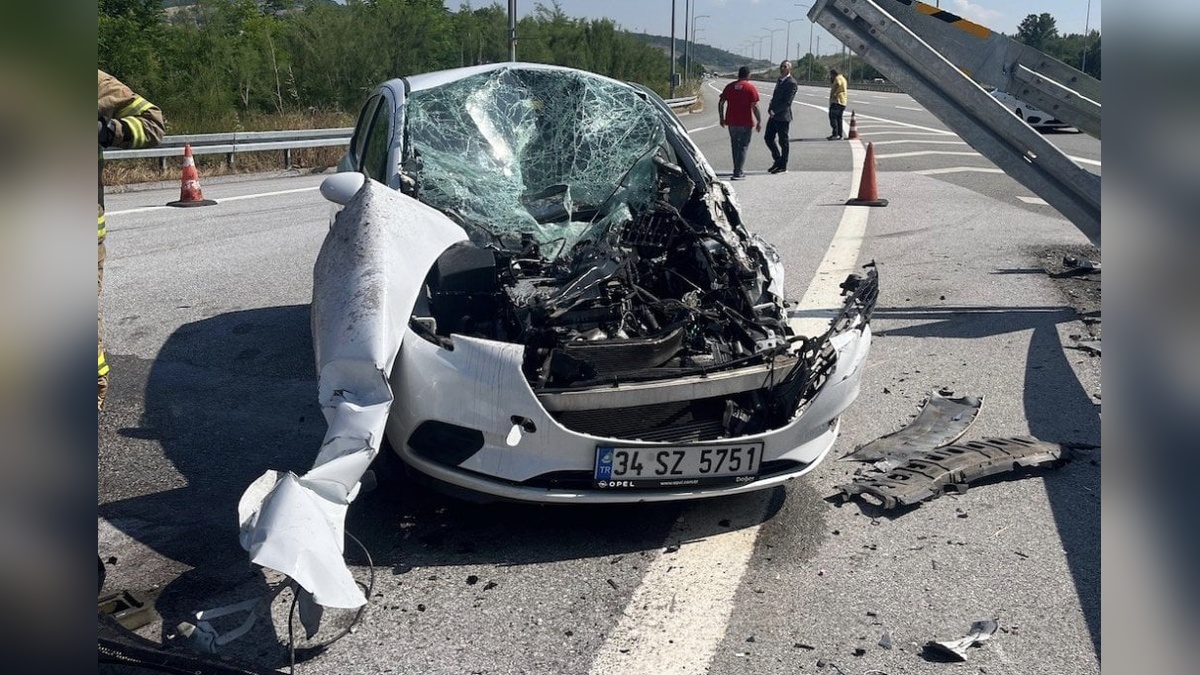 Susurluk'ta trafik kazası: 1 yaralı