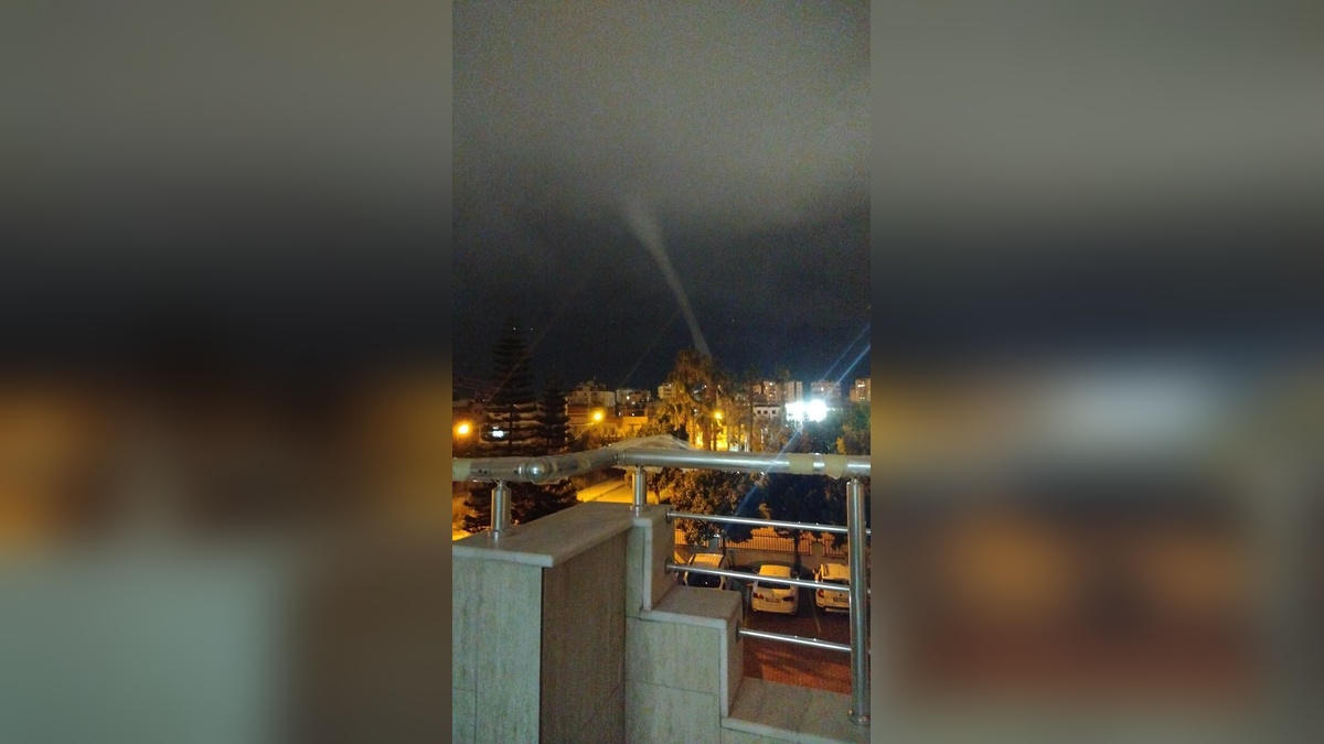 Mersin açıklarında hortum oluştu