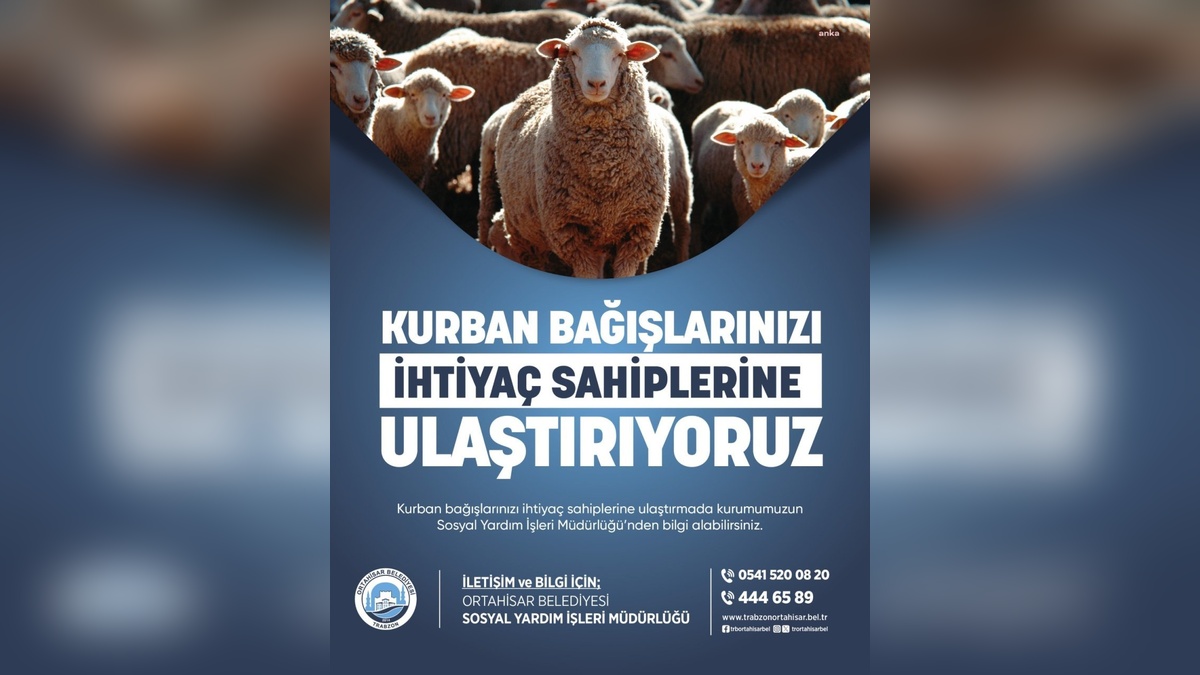 Ortahisar Belediyesi'nden Kurban Bayramı bağış kampanyası