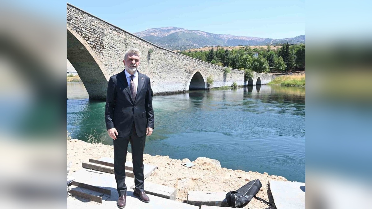 Kahramanmaraş'ta 5 asırlık Tarihi Ceyhan Köprüsü'nün restorasyonu yüzde 70 seviyesinde