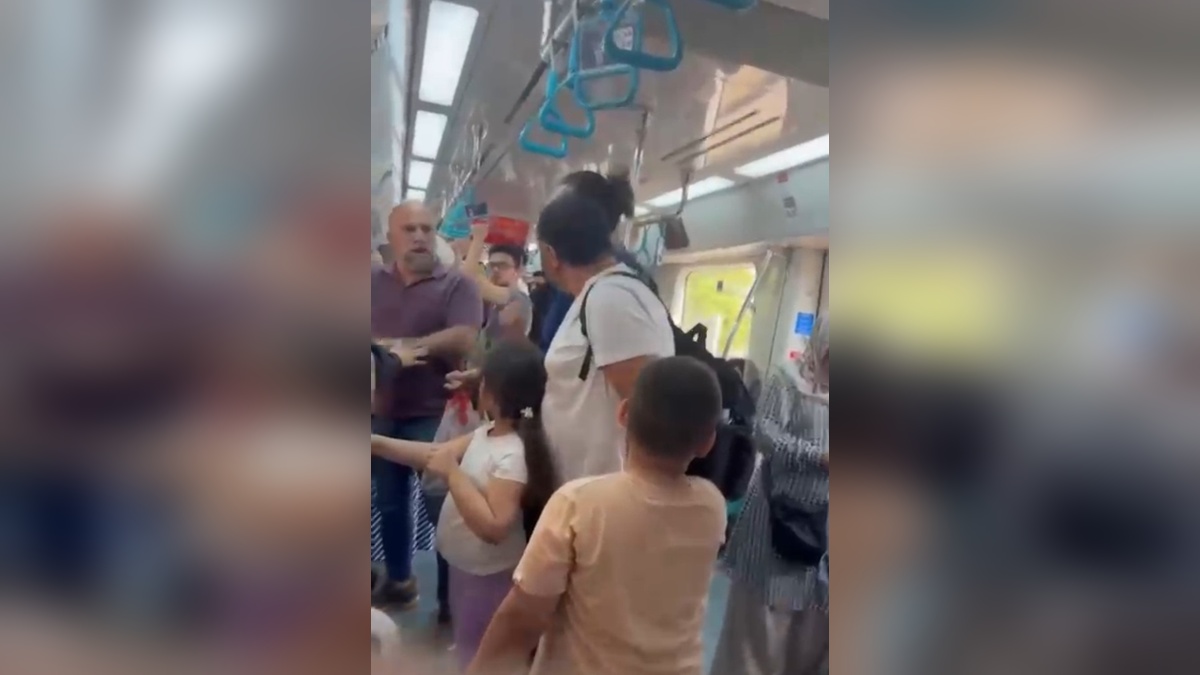 Marmaray'da yumruklu kavga: Çocuklar korku dolu anlar yaşadı