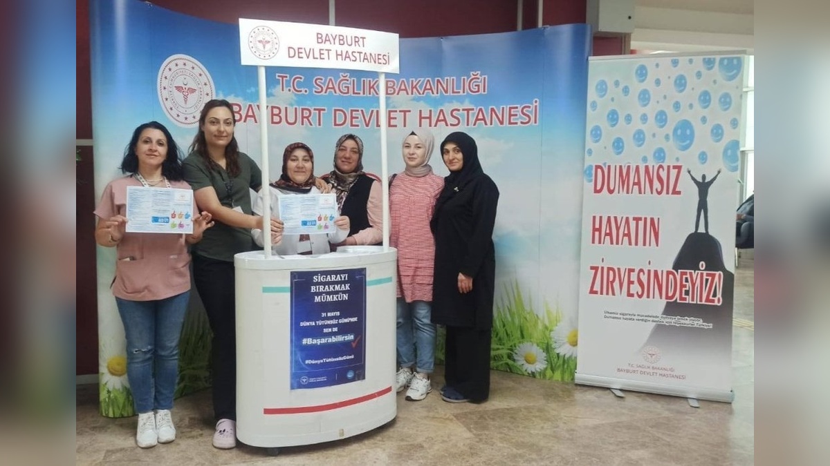 Bayburt Devlet Hastanesi'nde Dünya Tütünsüz Günü etkinlikleri
