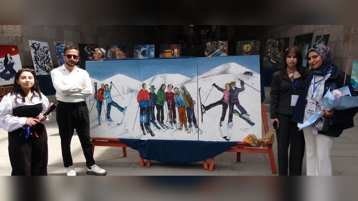 Erzurum'da 80 eserlik resim sergisi açıldı: Ünlü sanat ikonları Palandöken'de