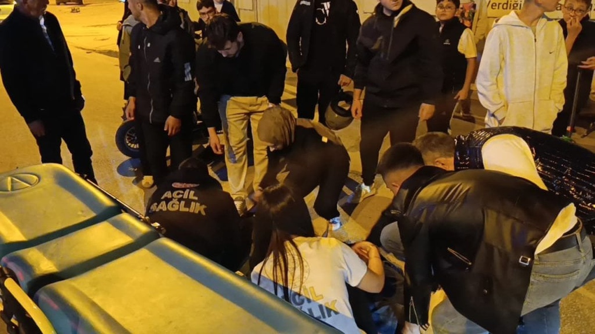 İnegöl'de otomobil çarpıp kaçtı: Motosiklet sürücüsü yaralandı