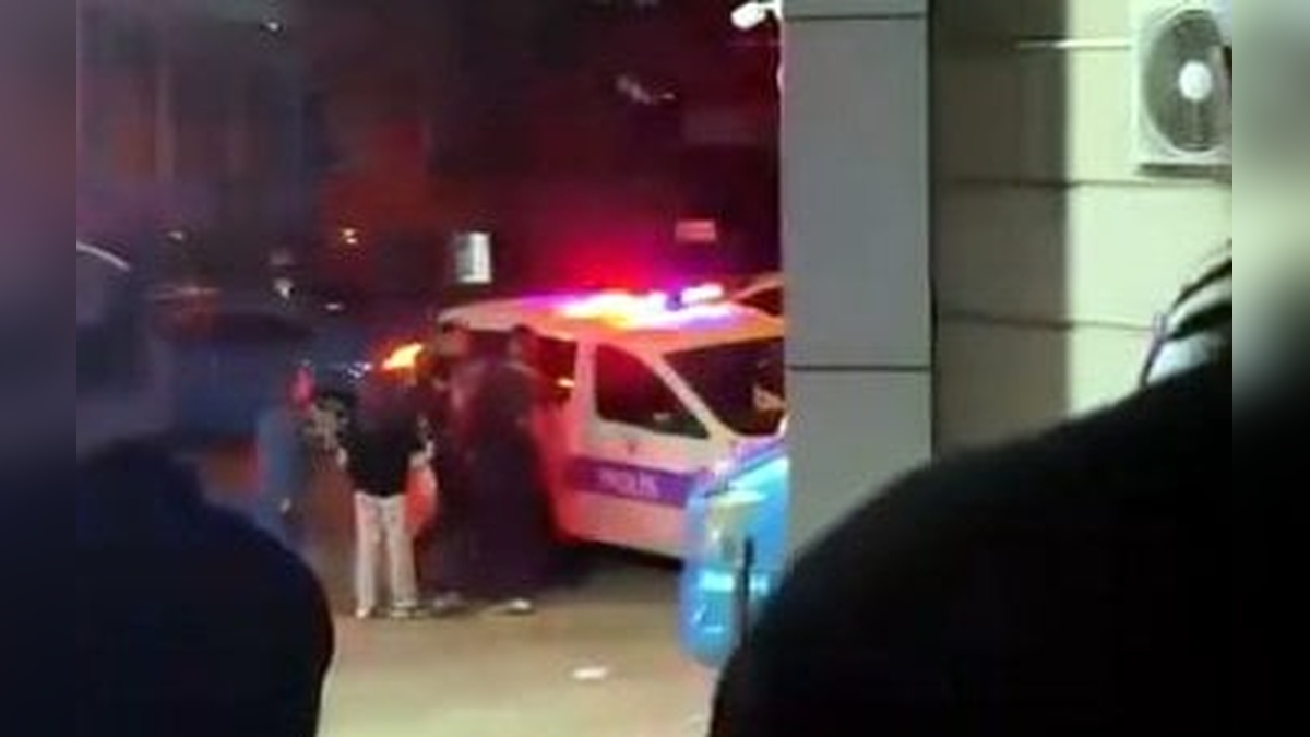 Esenyurt'ta siteye kamyonetle giren damat ile güvenlik görevlileri arasında arbede çıktı