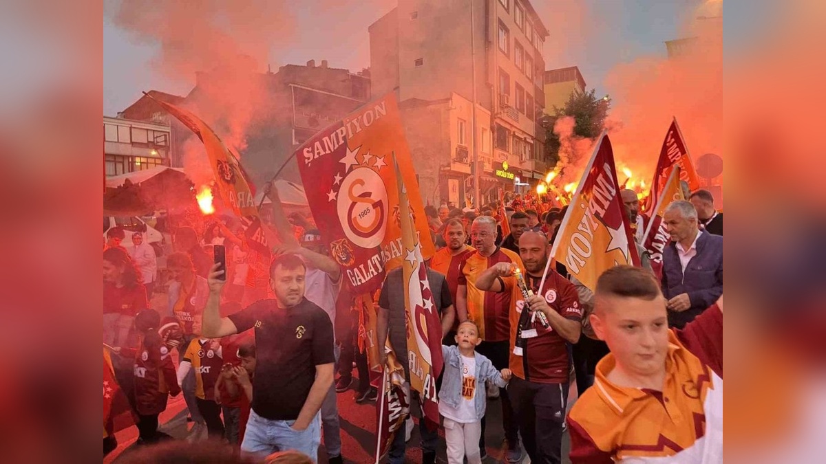 Hayrabolu'da Galatasaray şampiyonluğu coşkuyla kutlandı
