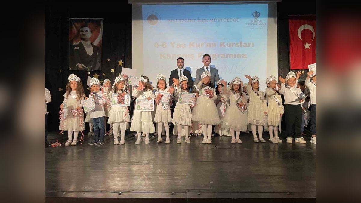 Malazgirt'te 4-6 yaş Kur'an kursu yılsonu etkinliği yapıldı
