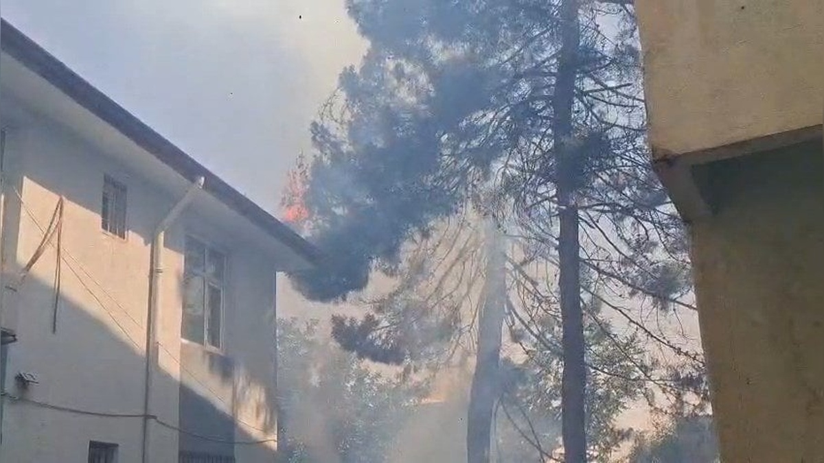 Silvan RAM bahçesinde yangın