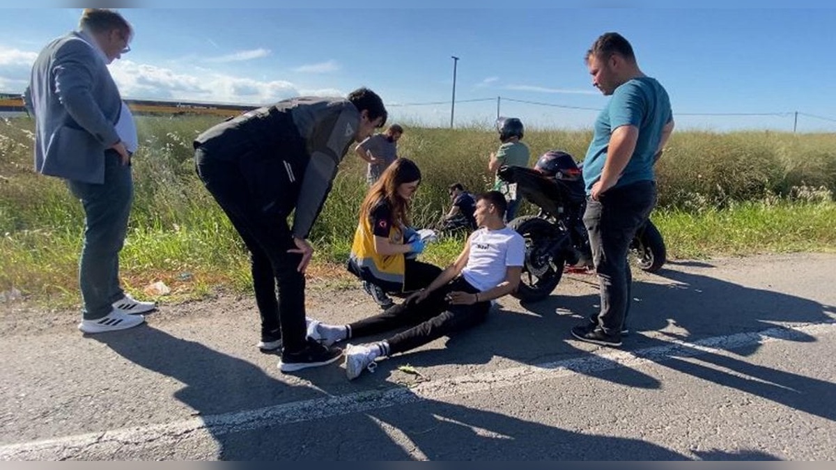 Çorlu'da trafik kazası: 2 yaralı