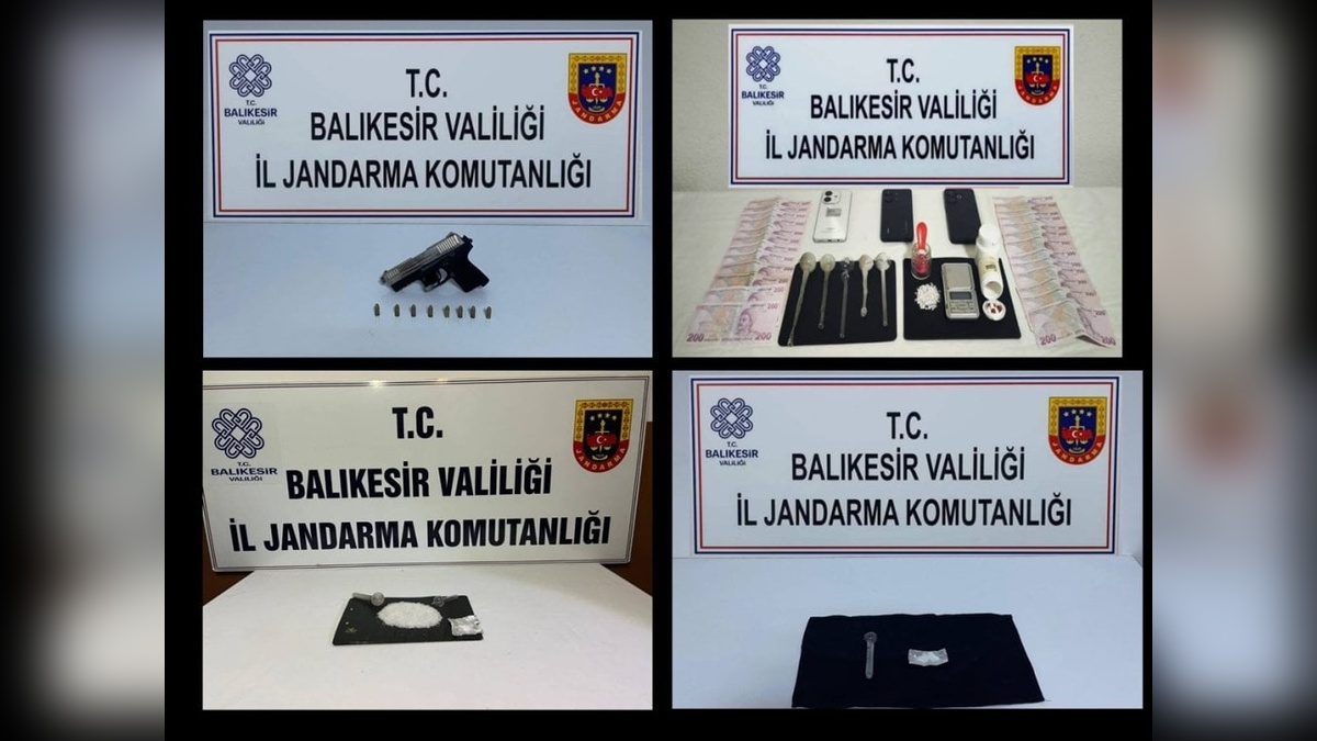 Balıkesir'de uyuşturucu operasyonu: 3 tutuklama