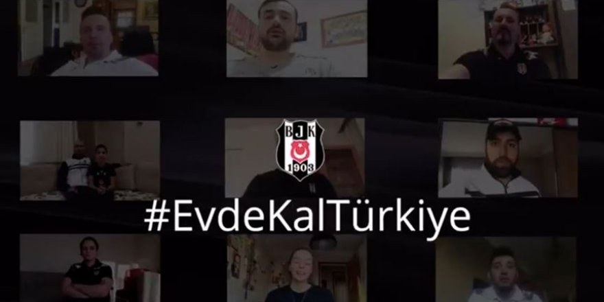 Beşiktaşlı sporculardan ve Antalyasporlu futbolculardan 'evde kal' çağrısı