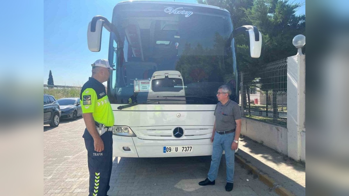 İncirliova'da okul gezi otobüslerinde denetim yapıldı