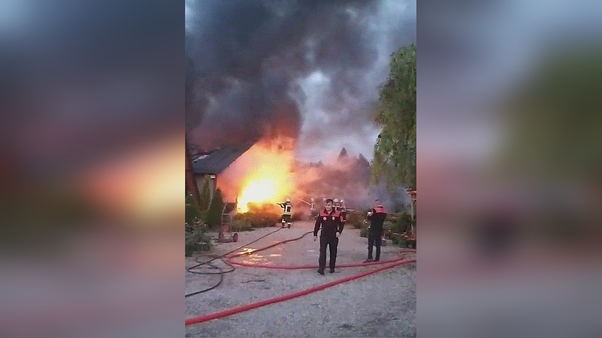 Çorum'da çiçekçide yangın