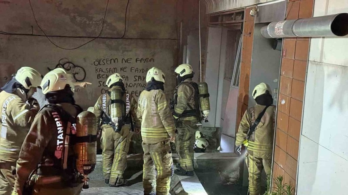 Güngören'de tekstil atölyesinde yangın