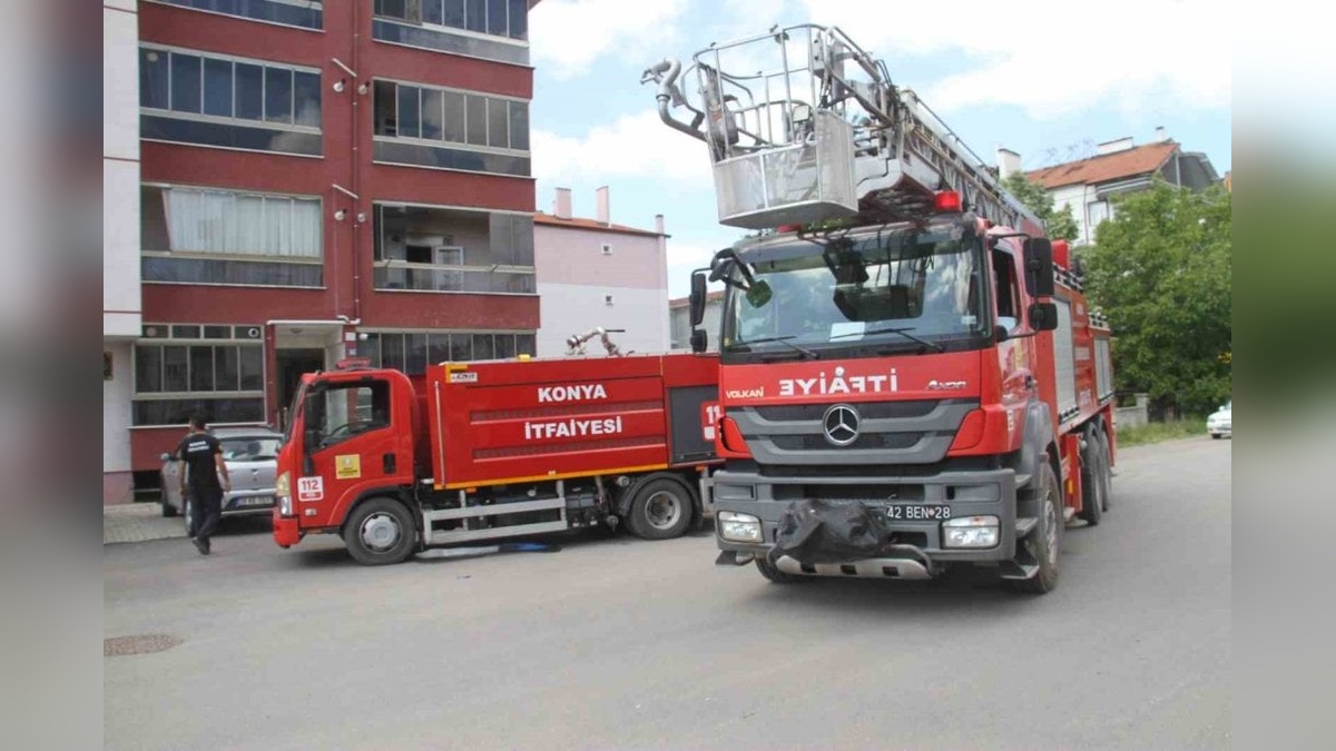Konya'da iki ayrı yangın: Bir kişi dumandan etkilendi