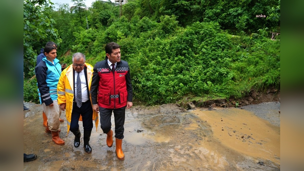 Trabzon'da şiddetli yağış: 44 mahallede hasar