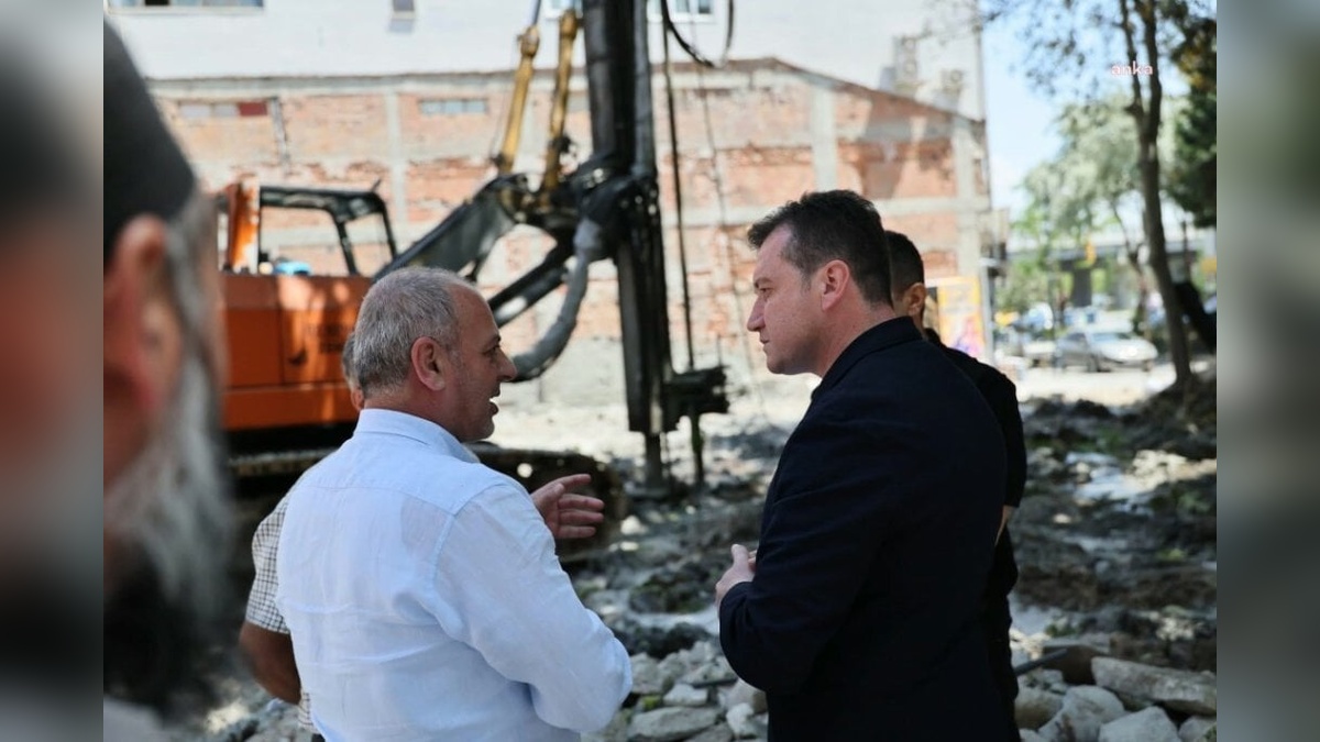 Silivri'de Alibey Camii yıkımının ardından zemin iyileştirme çalışmaları başladı