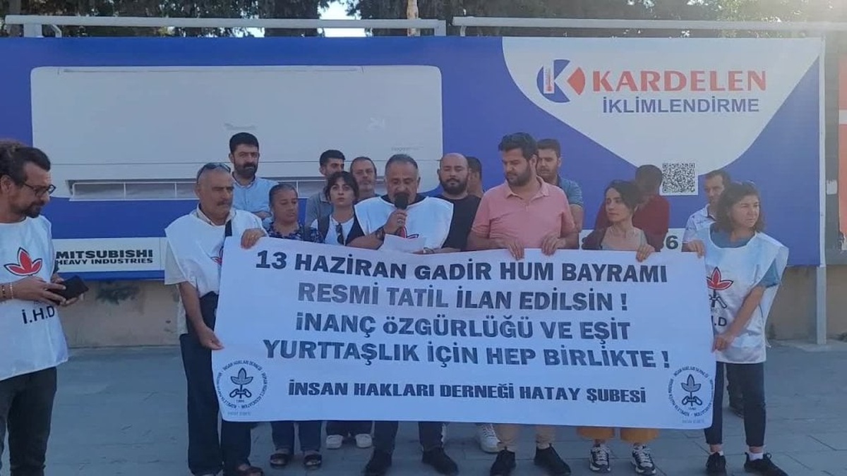 İHD Hatay Şubesi'nden Gadir Hum Bayramı'nın resmi tatil ilan edilmesi talebi