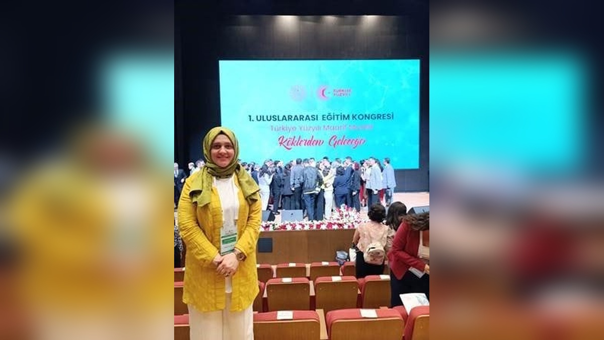 Erzurum'da öğretmen Tuba Kaçanoğlu, 1. Uluslararası Eğitim Kongresi’ne onur konuğu oldu