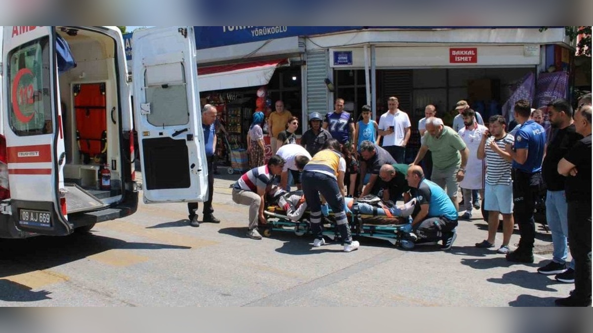 Aydın'da motosiklet refüje çarptı: Sürücü yaralandı