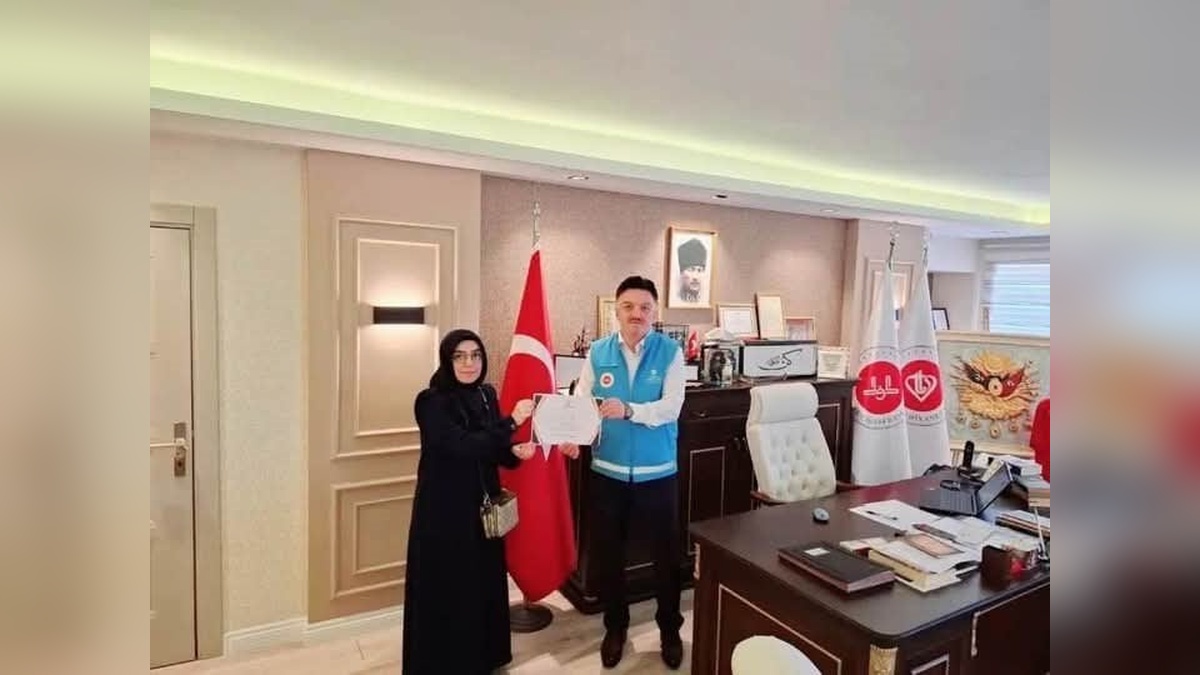 Bafra'da hafızlık öğrencileri Gazze'ye kurban bağışında bulundu