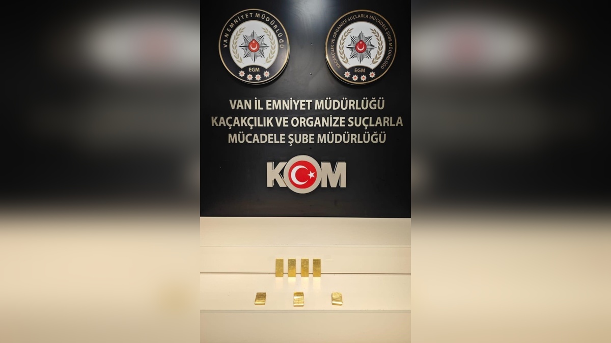 Van'da 7 kilogram gümrük kaçağı altın ele geçirildi