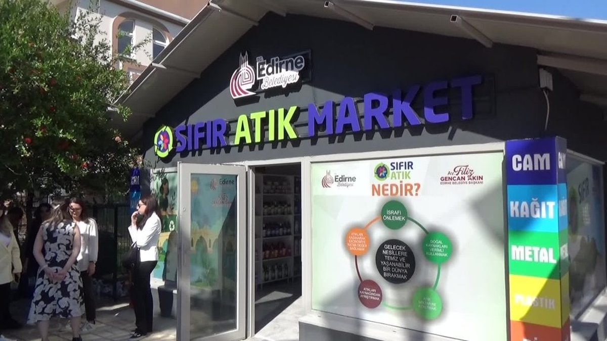 Edirne Belediyesi'nden Sıfır Atık Market uygulaması