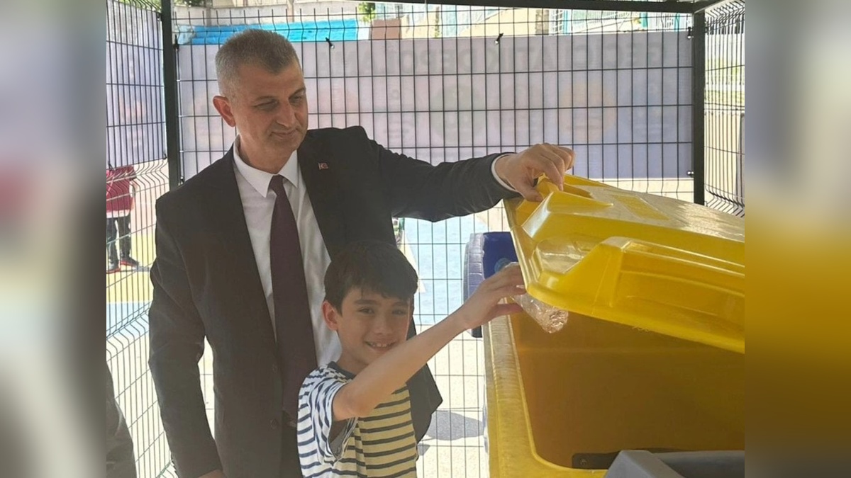 Gölcük Belediyesi, Saraylı İlköğretim Okulu'nda sıfır atık eğitim sahası kurdu