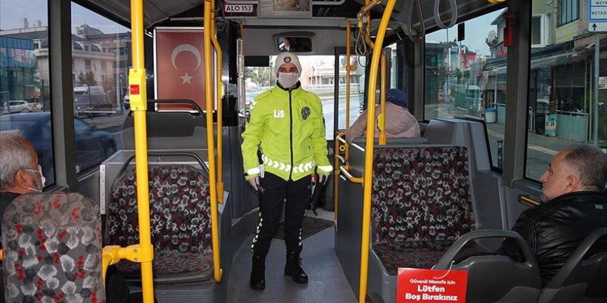 İstanbul'da toplu taşıma araçlarında koronavirüs denetimi yapıldı