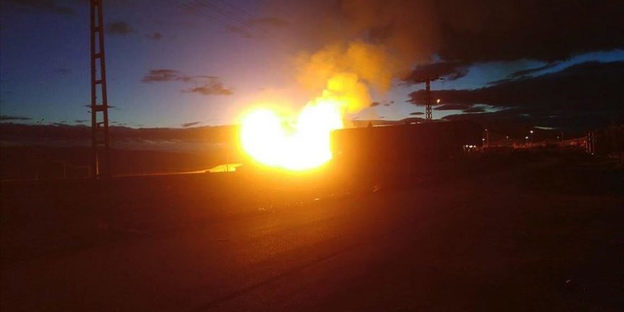 Ağrı'da Türkiye-İran doğal gaz boru hattında patlama
