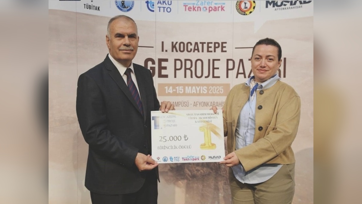 BŞEÜ'den 1. Kocatepe Ar-Ge Proje Pazarı'nda birincilik ödülü