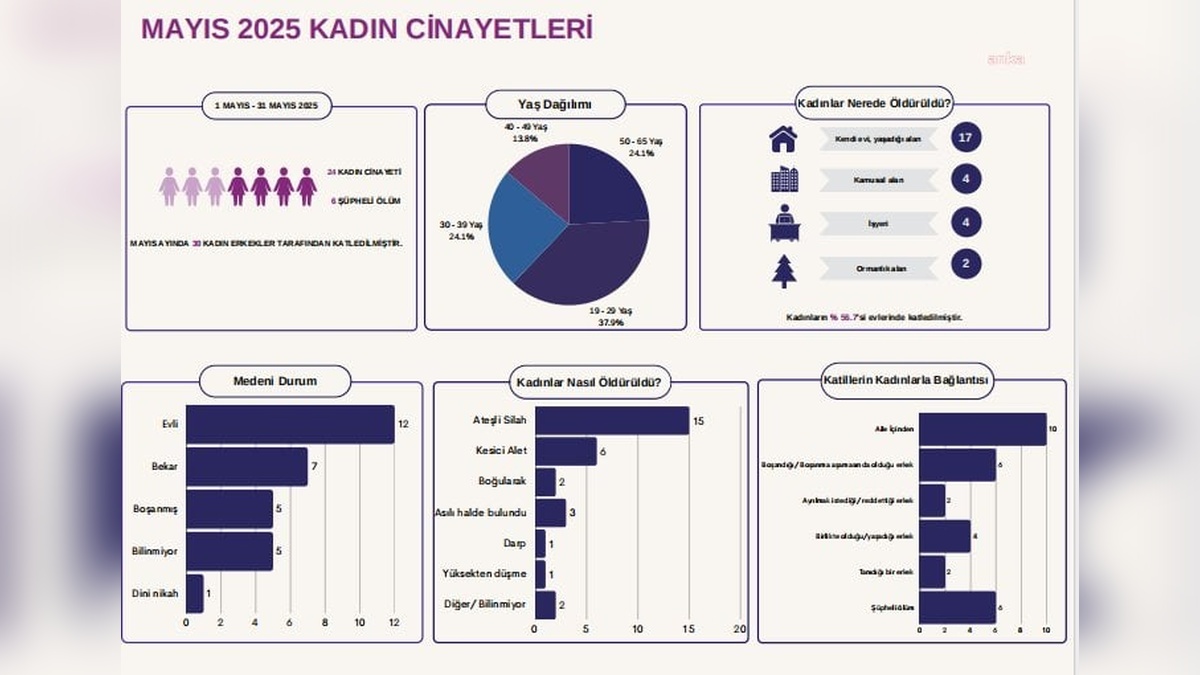 Türkiye Kadın Dernekleri Federasyonu raporu: Mayıs'ta 30 kadın öldürüldü